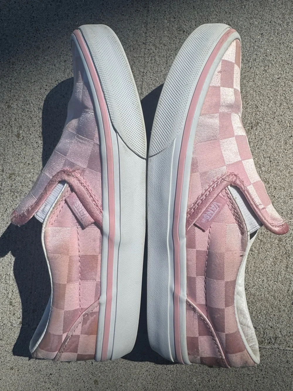 girls Vans slip on sneakers size 2
